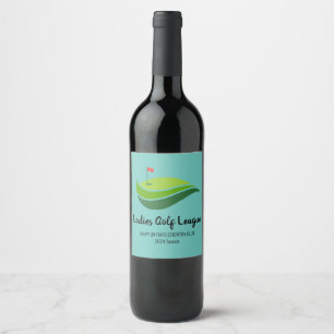 Ladies Golf League / Red Flag Wine Label