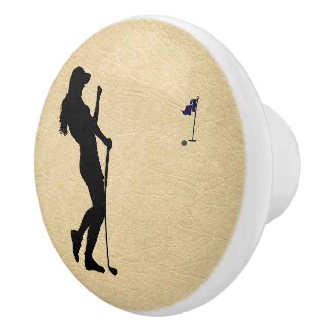 Ladies Golf Leather Look Ceramic Knob (Right)
