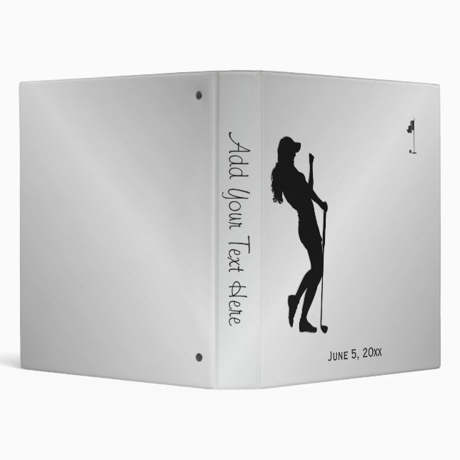Ladies Golfer Personal  Binder (Background)