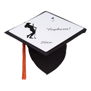 Ladies Golfer Personal Graduation Cap Topper