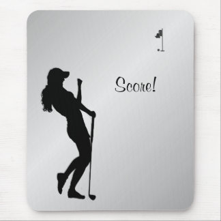 Ladies Golfer Personal Mouse Pad