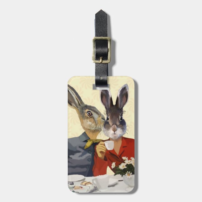 Ladies Gossiping Luggage Tag (Front Vertical)