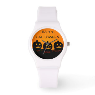 Ladies Halloween Sporty White Silicon Watch