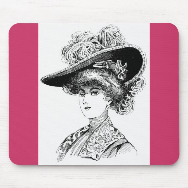 Ladies' Hat Mouse Pad (Front)