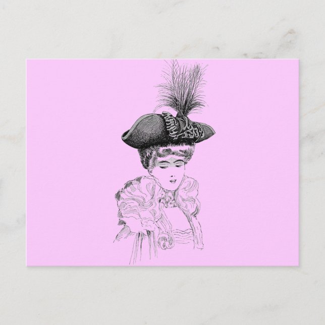 Ladies' Hat Postcard (Front)