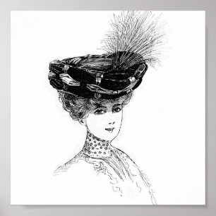 Ladies' Hat Poster