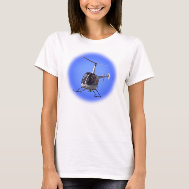 Ladies Helicopter T-shirts Cool Chopper Tees (Front)