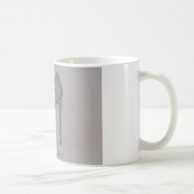 ladies high heel shoe retro style color  coffee mug (Right)