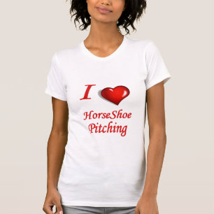 Ladies HorseShoes Casual Scoop T-Shirt