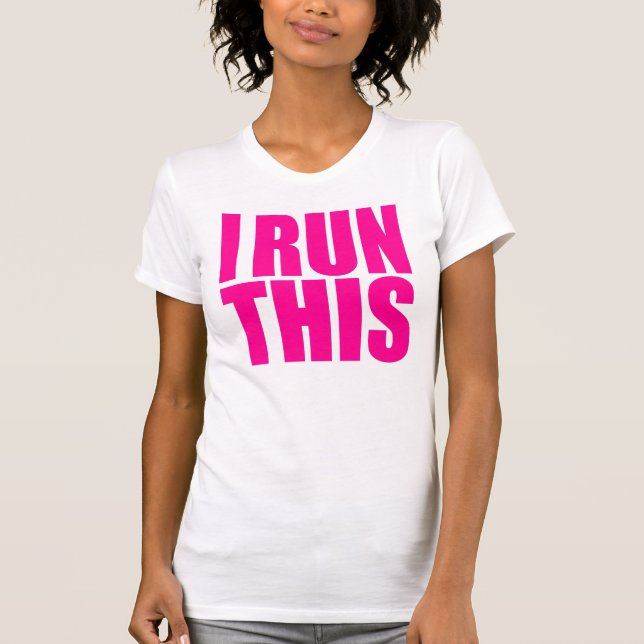 LADIES 'I RUN THIS' TANK TOP (Front)