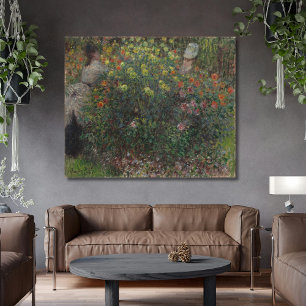 Ladies in Flowers Monet 1875 Canvas Print