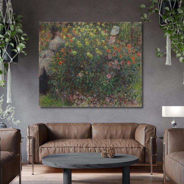 Ladies in Flowers Monet 1875 Canvas Print (Creator Uploaded)