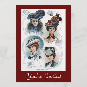 Ladies in Hats Invitation