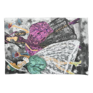 Ladies In Lace Dresses Modern Pillow Case