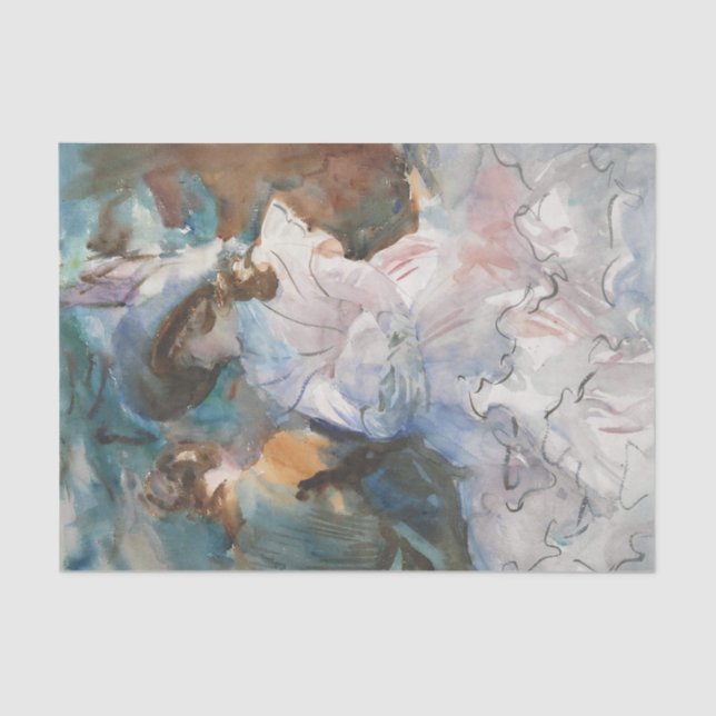 Ladies in the Shade Abries by John Singer Sargent Tissue Paper (Front)