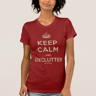 Ladies 'Keep Calm and Declutter' Tee