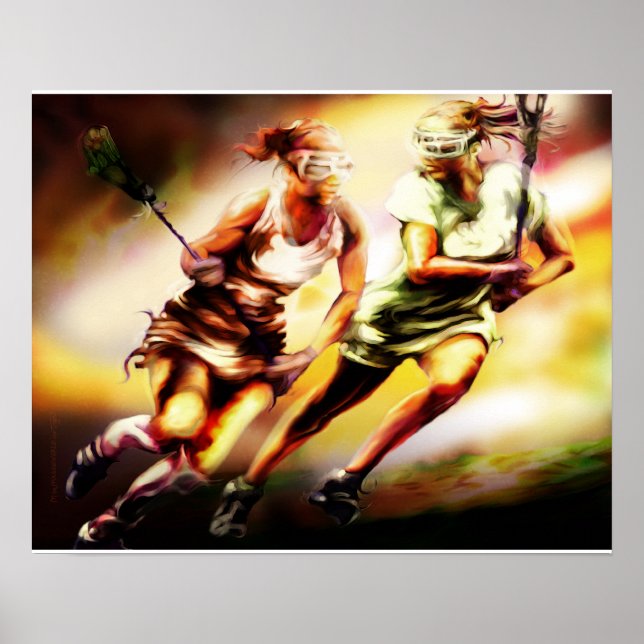 Ladies Lacrosse Poster (Front)