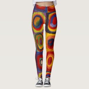 Ladies Leggings with Kandinsky's Squares