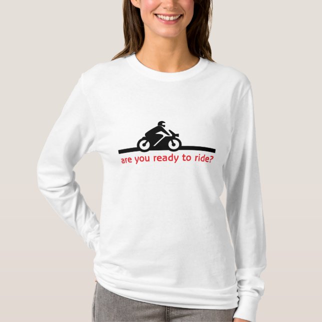 Ladies Long Sleeve Cotton T-Shirt (Front)