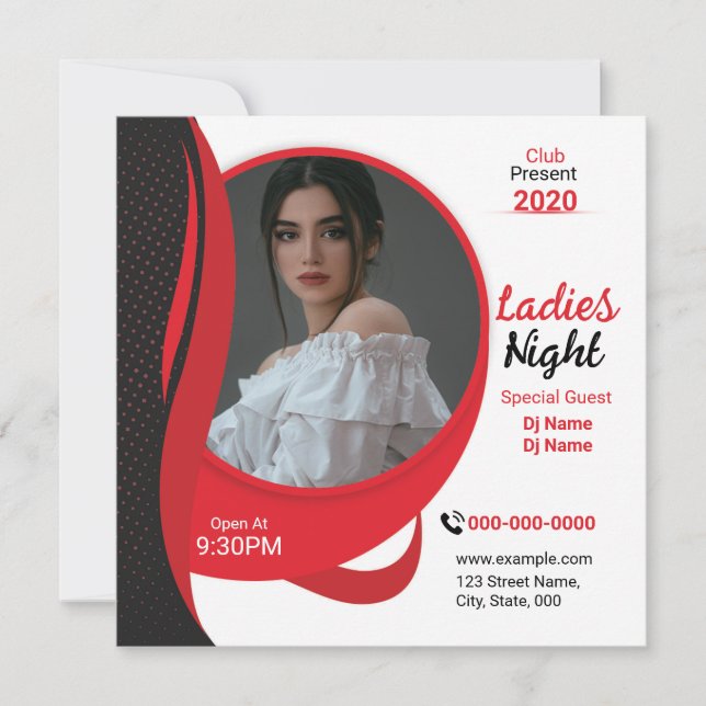 Ladies Night Club Flyer Template (Front)