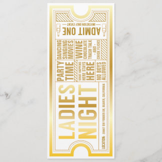 Ladies Night fully customizable invitation
