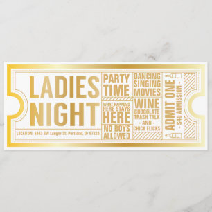 Ladies Night Invitation-Customize it! Invitation