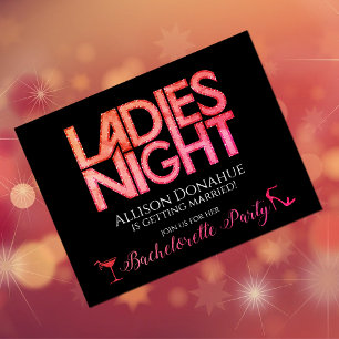 Ladies Night invitation design Postcard