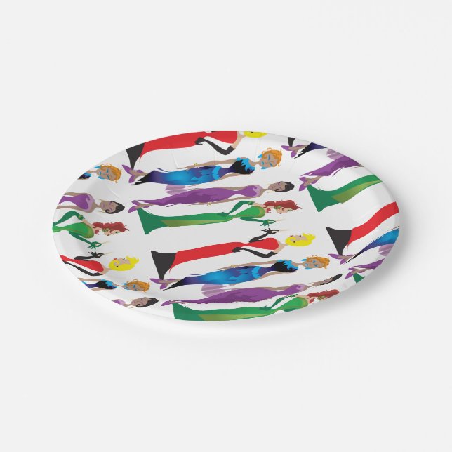 Ladies' Night Paper Plates (Angled)