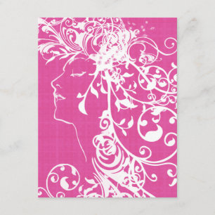 Ladies Night Pink Bachelorette Party Invitation