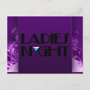 Ladies Night Postcard