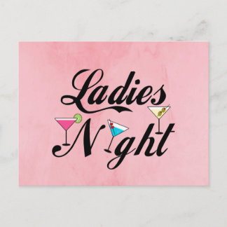 Ladies Night Postcard
