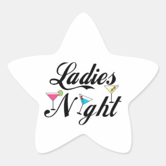 Ladies Night Star Sticker