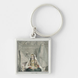 Ladies of Caubul in their In and Out-of-Door Costu Keychain