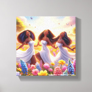 Ladies Of Spring Canvas Print