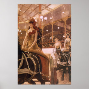 Ladies of the Cars (Circus) by Tissot, Vintage Art Poster
