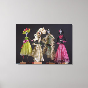 Ladies of the Day of the Dead, from Oaxaca Canvas Print