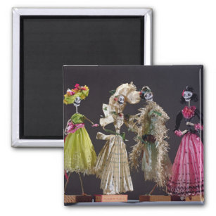 Ladies of the Day of the Dead, from Oaxaca Magnet