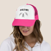 ladies oilfield wife pink hat (In Situ)