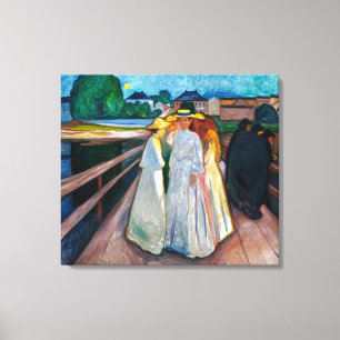 Ladies on the Bridge   Edvard Munch   Canvas Print