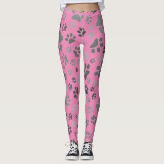 Ladies Paw Print Leggings