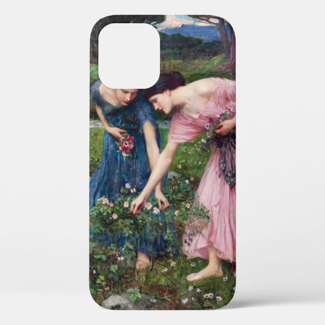 Ladies Picking Roses, John William Waterhouse Case-Mate iPhone Case (Back)