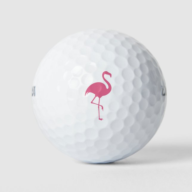 Ladies Pink Flamingo Golf Balls (Front)