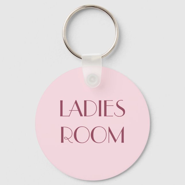 Ladies restroom keyring (Front)