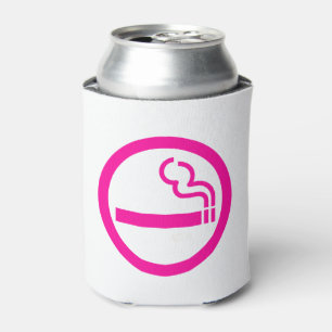 Ladies Smoking Area 喫煙女性 Japanese Sign Can Cooler