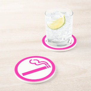 Ladies Smoking Area 喫煙女性 Japanese Sign Coaster