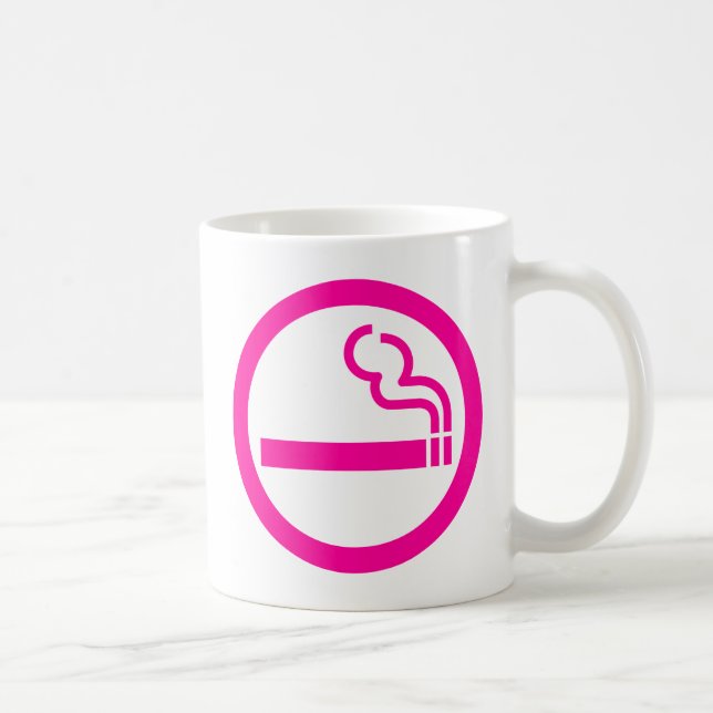 Ladies Smoking Area 喫煙女性 Japanese Sign Coffee Mug (Right)