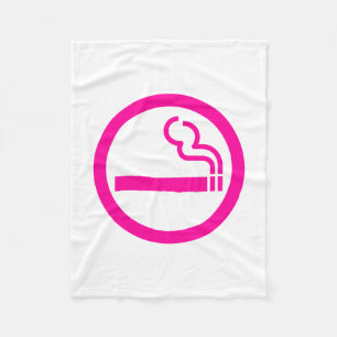 Ladies Smoking Area 喫煙女性 Japanese Sign Fleece Blanket