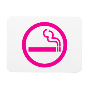 Ladies Smoking Area 喫煙女性 Japanese Sign Magnet