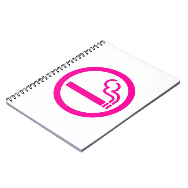 Ladies Smoking Area 喫煙女性 Japanese Sign Notebook (Left Side)