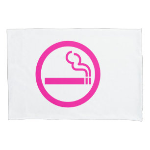 Ladies Smoking Area 喫煙女性 Japanese Sign Pillowcase
